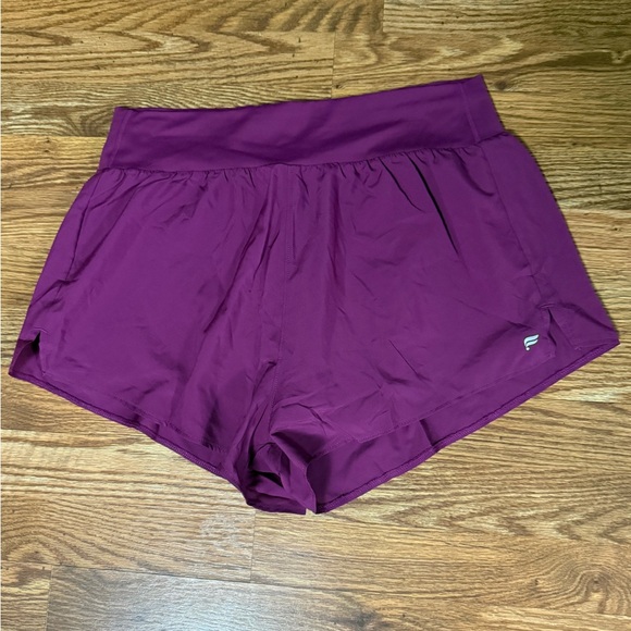 🆕 Fabletics Sun Chaser Shorts 3” Berry With Built In Biker Shorts XL - Picture 5 of 12